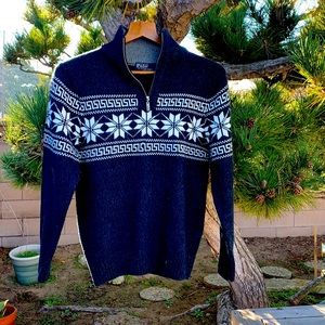 Polo Ralph Lauren 💯% Wool ZIP Pullover Sz.M